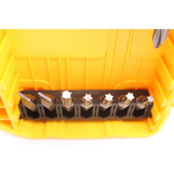 DEWALT Screwdriver Bit Set Storage ToughCase Missing 2 pieces Phillips Slotted - Picture 4 of 12
